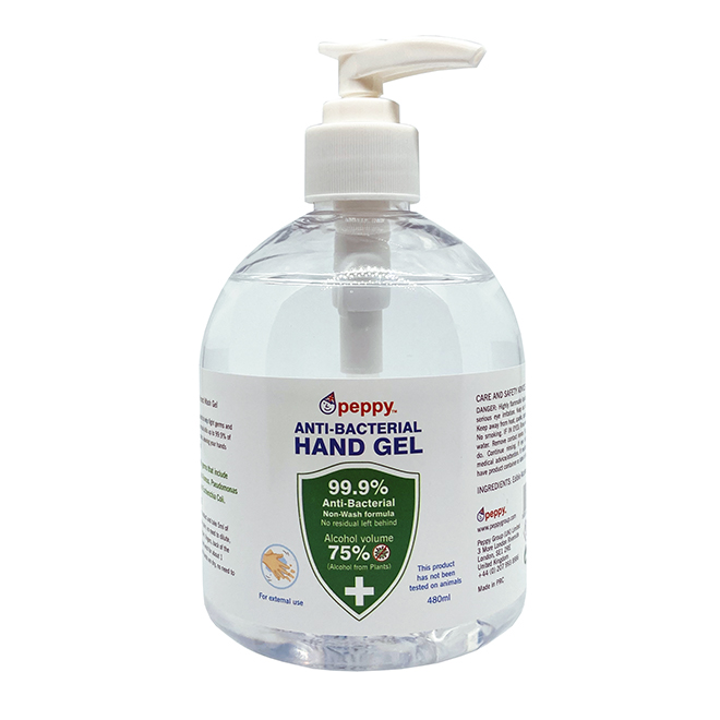 PeppyPure Anti-Bacterial Hand Sanitiser SALE: From £2.49 per 480ml unit